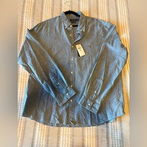 NWT Ralph Lauren Men's Casual Chambray Button-Down Shirt size XXL